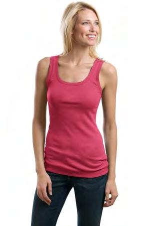 XS-4XL - A feminine fit without the worry of cling. This classic ladies' concept rib knit stretch tank silhouette offers just the right shape, whether layered or work on its own.