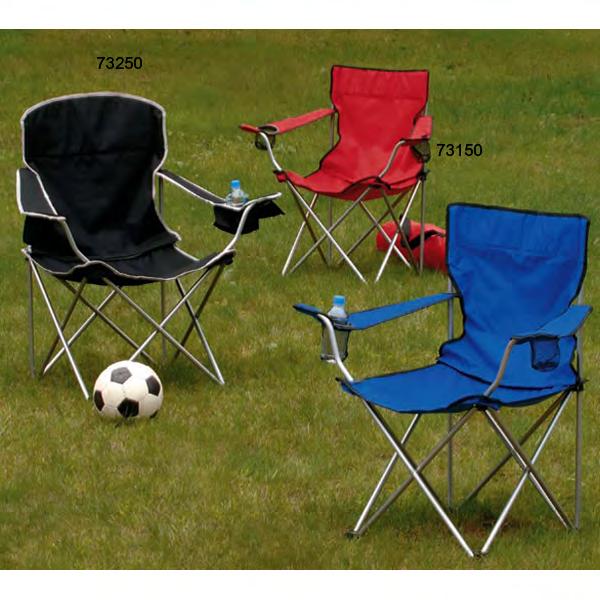 Toppers (TM) xl collapsible captain's chair. Perfect for the park, camping or boating, this chair collapses and easily fits in a trunk or storage space. 600-denier polyester.