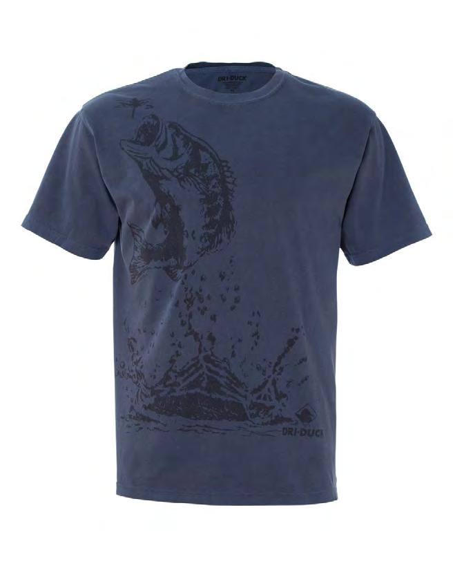 M - 2XL - Bass - DRI DUCK Authentic Wildlife Series Tees. 4.5 oz., 100% preshrunk cotton. Pigment dyed for a lived-in look and feel.