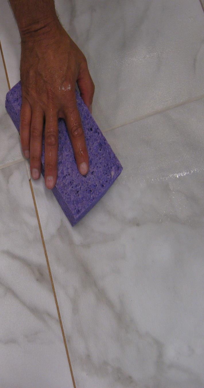 Cleaning Alterna Tile and Planks Take a clean damp sponge and ring out almost all of the water.