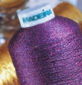 SUPERTWIST A festive and shimmering metallic thread that comes to life with flashes of sparkle.