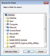 Exporting an Image Select one placeholder you want to export and click the Export button. ClioSoft opens the Browse For Folder window. Point a folder to export the image. Then, click OK.