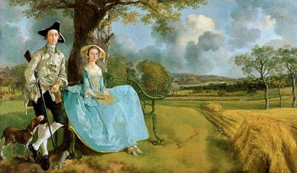 10 Artworks for Section B Question 6 Thomas Gainsborough, Mr and Mrs Andrews, 1748-49, oil on canvas 70 x 119 cm Mr and Mrs Andrews celebrates the marriage of Robert Andrews and Frances Mary, nee