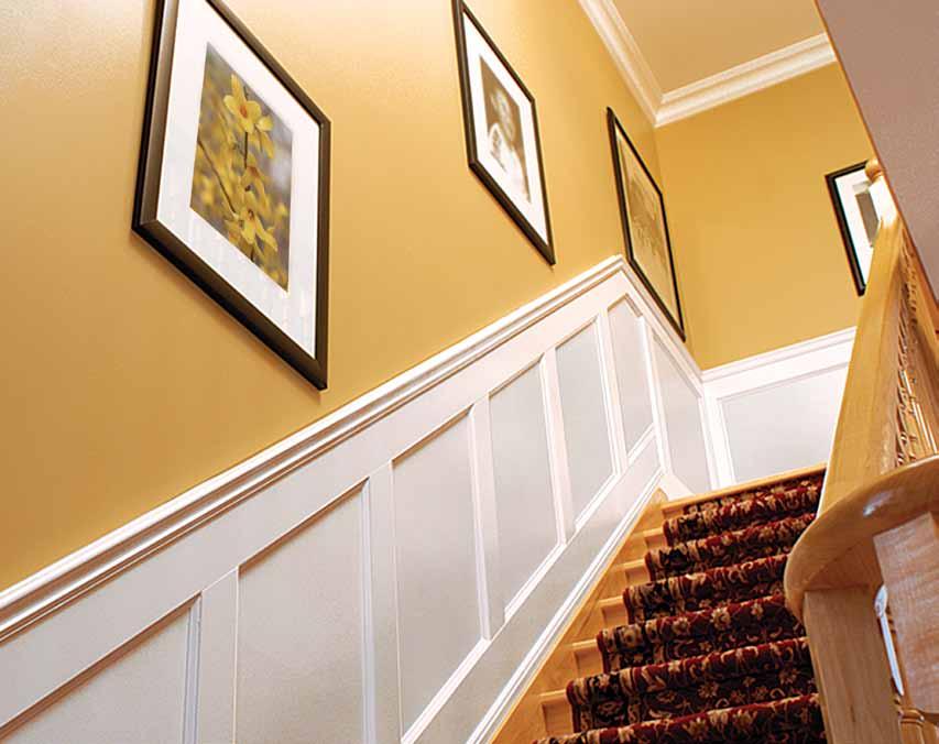 Architectural wainscoting that