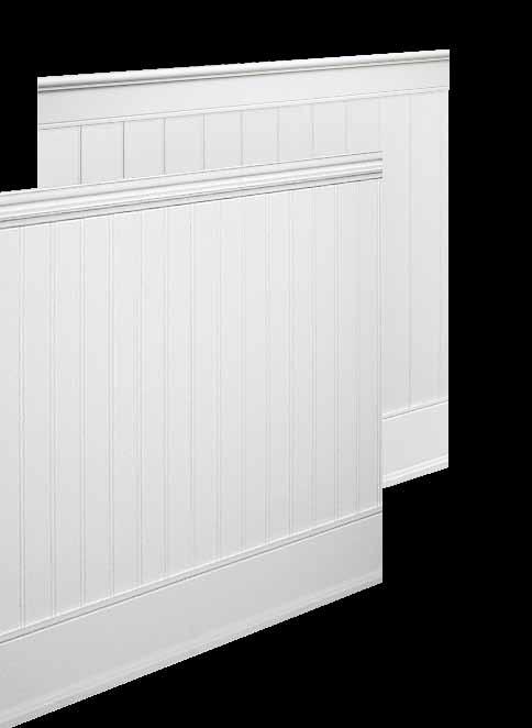 The Elite Bayside is our most formal beadboard wainscot kit.