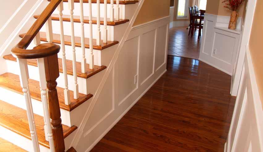 Wall Paneled Wainscoting Kits are also available for both curved and straight