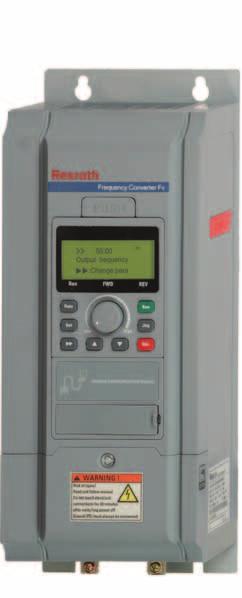 3 Vector control converters for universal applications Frequency Converter Fv is an innovative and optimized drive solution of Bosch Rexroth for the industrial market.