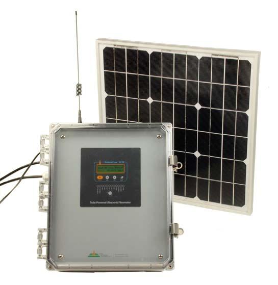 Technical Specifications EnduroFlow TM Series EF11 Solar Powered Ultrasonic Flowmeter For accurate Flow Measurement FEATURES AND BENEFITS Solar powered with a rugged 20Watts solar panel Built in