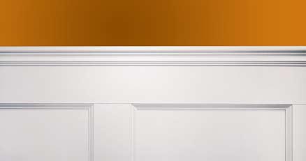 Choose the 42 -tall Stile & Rail Wainscot system for rooms with 9- or 10-foot ceilings.