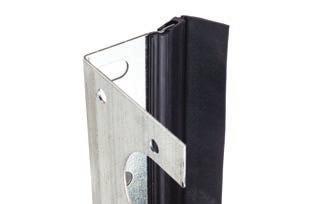 Continuous Internal Steel Reinforcement Strips Makes for superior attachment of hinges Patented Finger-Protection Joint Thermal Breaks Eliminates exterior temperature transfer.