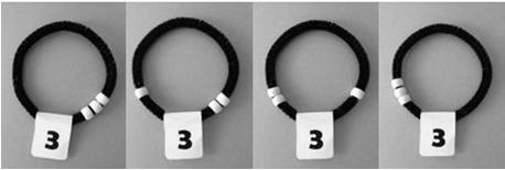 Number Bracelets Use chenille stems (cut off about 2 ) and pony beads to make bracelets.
