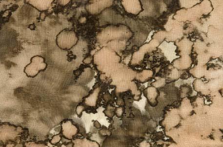 Figure 4. Silk crepe de chine microwave dyed with black walnut hulls.