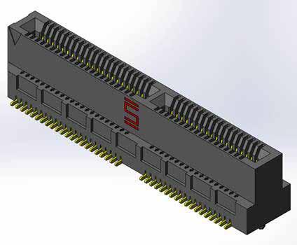 MEC8-1XX-02-X-DV-A Description: Mini Edge Card Vertical Socket, 0.