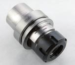 COLLET CHUCKS HSK TYPE F - Supplied with nut (without collet) spring collets see page 7.20, 7.22 - Threaded nut IN 6388 (EOC25) 1 Spring collets Clamping nut Rot. T118.966.