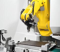 gripper systems enables automatic multi-shift operation. Laser machining cells and robot cells have a beam-proof design and are integrated to save space.