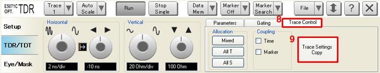 Select Format to Impedance 5. Select Rise Time to 20-80% and input value (400 ps). 6. Click Tdd11. 7.