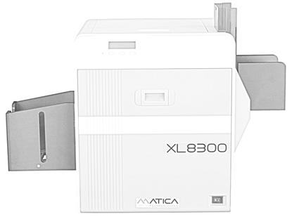 Important Note: The XL8300 printer will not accept CR100 or CR80 cards! The dimensions of the two printable areas are 85,6 mm x 56 mm for area 1 and 85,6 mm x 55 mm for area 2.
