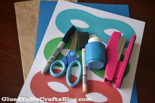 Paint or Markers Sharpie Paint Brush Scissors Stapler Optional other