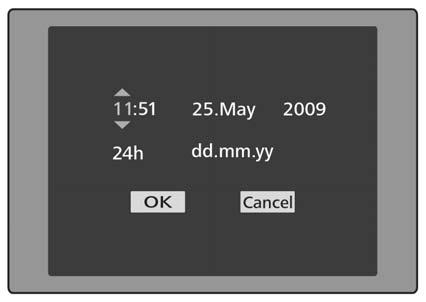 Menu settings DATE & TIME Use the DATE & TIME function to change the date and time settings saved in the system.