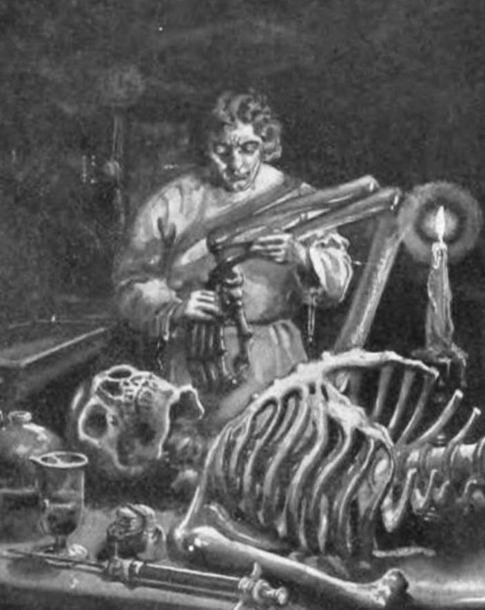 In Mary Shelley s original story, Victor Frankenstein was a science student with a secret project. He built a person out of dead body parts and brought it to life.