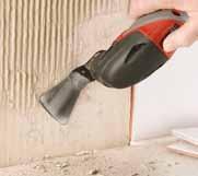 Scraper, hard For scraping of hard materials such as mortar, tile adhesive, concrete