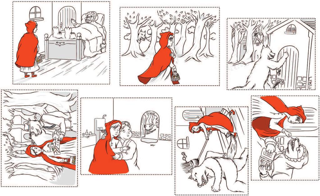 Little Red Riding Hood Fairytale Bonus activity: Color in the Big