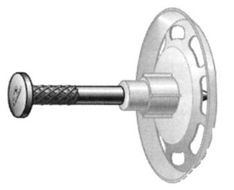 124 Drive Pins And EIFS Pins 6mm Head Drive Pins Drive pins with a 6mm diameter head are designed for permanently fastening a fixture to concrete, some types of masonry, and A36 structural steel.