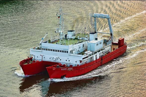 The survey vessel, M/V Fugro Gemini, is operated by Fugro Survey Private Limited of 32 Tuas West Road, Singapore.