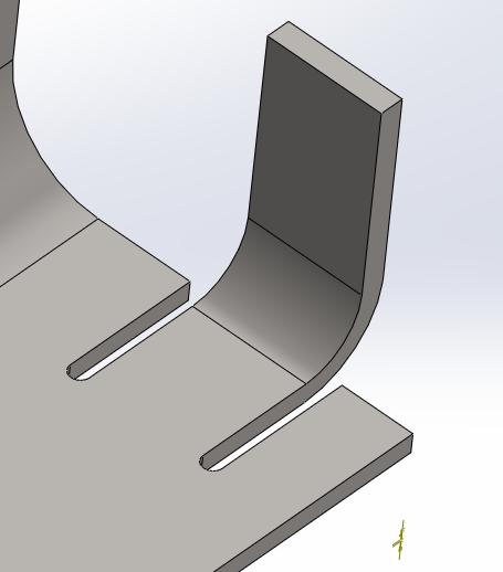 Corner fillets Relief Cuts Relief cuts help parts fall closer to design intent to avoid overhangs and tearing at bends.