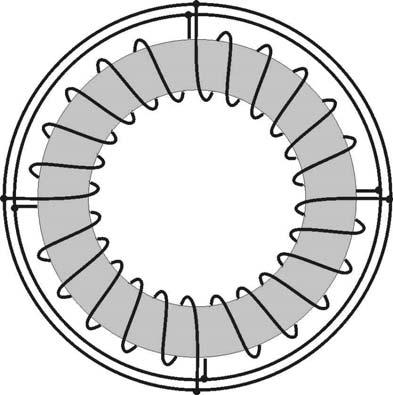 10 1 4 1 4 2 3 3 2 a) Parallel connected winding segments on opposite sides a) Parallel connection of all winding segments Figure 12 : Possible solutions to shield a CT from stray flux Note that on