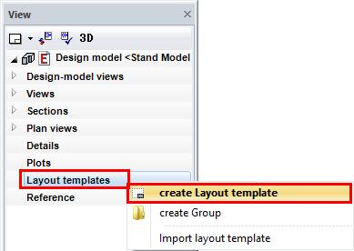 DEFINE LAYOUT TEMPLATE A layout contains plan-graphical elements that are the