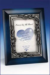 Gift 7 Wood and Pewter Forever in My Heart Photo Frame.