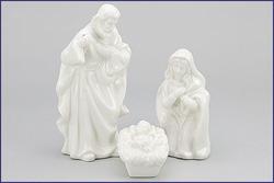 2 3/4 Set of 4 Dome-Shaped Madonna & Child Ornaments.