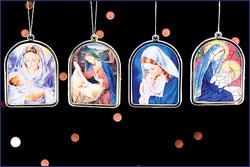 36 Hand-painted Resin Nativity Set with Wood Tone Finish. 11-pc.