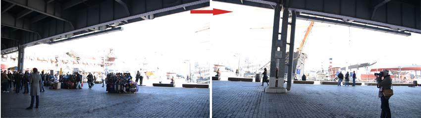 As you can see on previous panoramics, the scene DR leaves behind the one that camera can