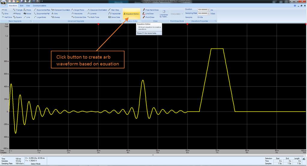 05 Keysight How to Easily Create an Arbitrary Waveform Without Programming - Application Note Create Arbitrary Waveforms in BenchVue BenchVue is a PC software platform that allows you to easily