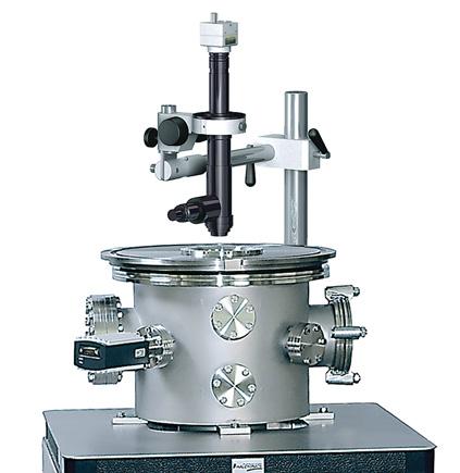 Scanning at low temperatures with no condensation of an undesirable vapor on a sample surface; performing high resolution measurements and nanolithography; work in a controlled gas atmosphere.