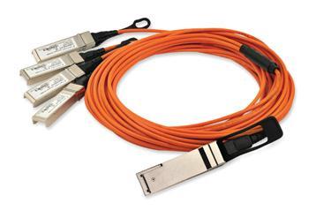 Preliminary Product Specification Quadwire 40 Gb/s Parallel Breakout Active Optical Cable FCBN510QE2Cxx PRODUCT FEATURES Four-channel full-duplex active optical cable with breakout from QSFP+ to four