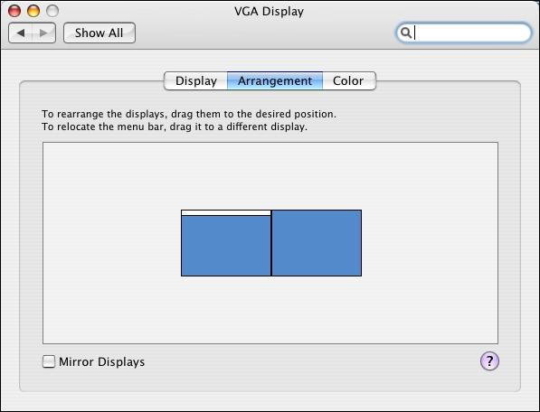 Changing Display Settings on a Mac Lets you choose between grayscale and