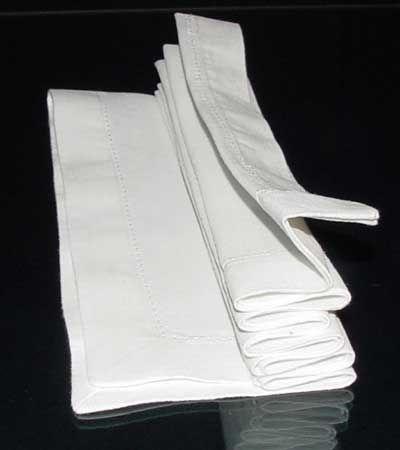 napkin like an accordion starting at either