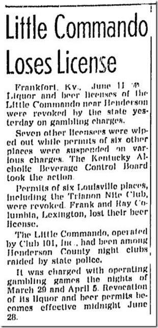 Kentucky New Era 9june1952: WBW8att2 And finally the END comes, as all good gig s do, The Era Of The Illegals came to a screeching halt in the early 1950 s.