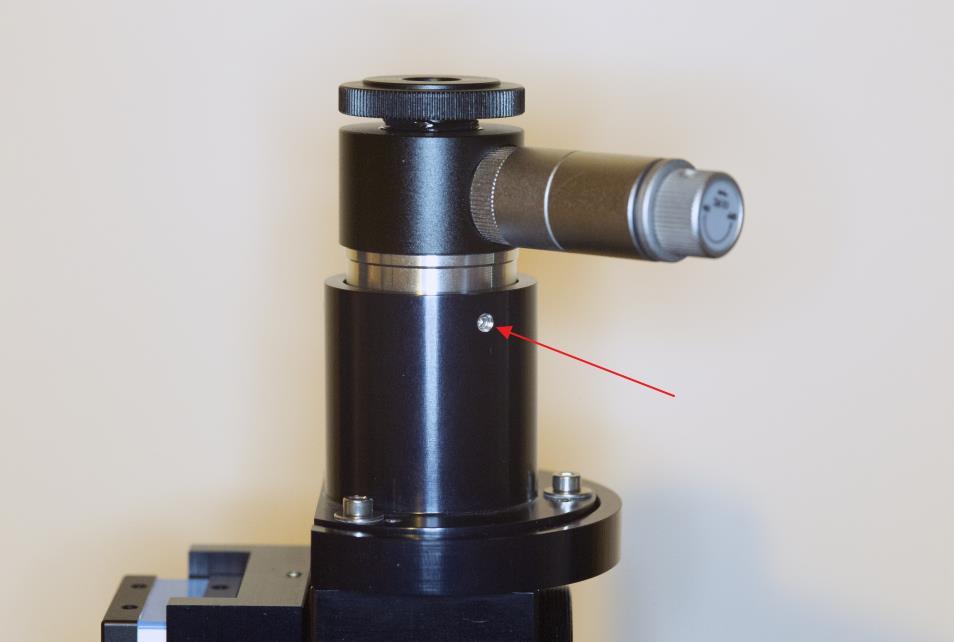The eyepiece is attached by small screws; please do not