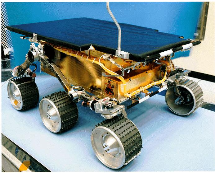 Figure 6. Sojourner, first robot in Mars <http://ranier.oact.hq.nasa.gov/telerobotics_page/ telerobotics.shtm>. 2.
