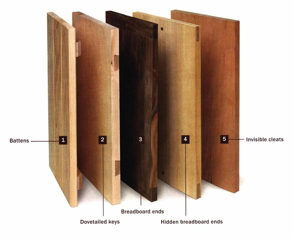 Keeping Plank Doors Flat Five solutions, from standard to stylish BY CHRISTIAN BECKSVOORT Working strictly with solid wood, I take frame-andpanel doors almost for granted.