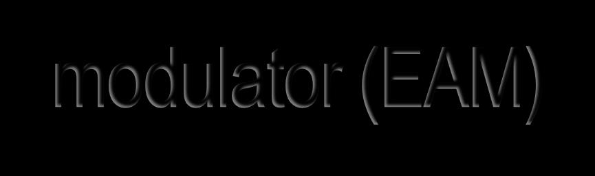 Electroabsorption modulator (EAM) Principle: application of an electric field to