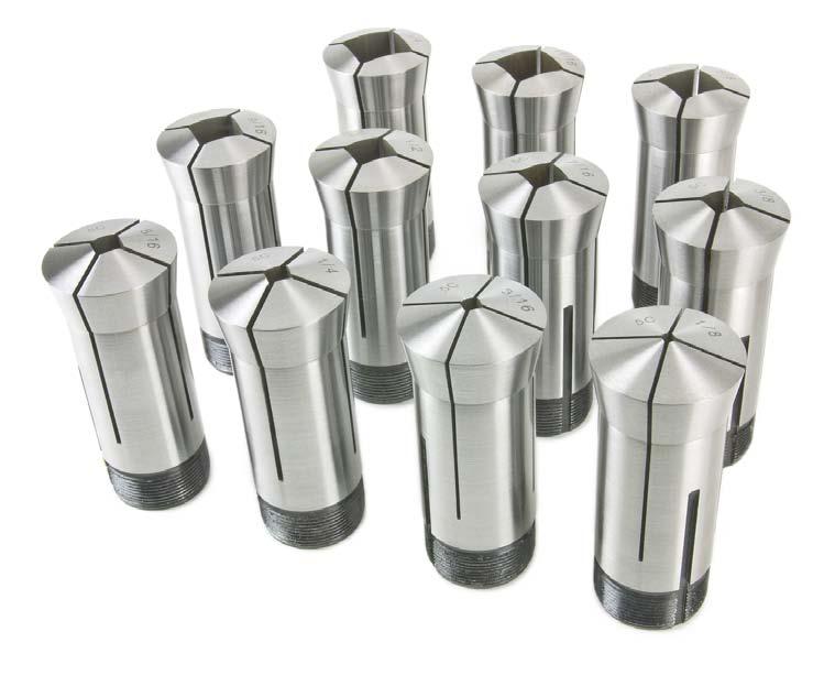 ACCESSORIES - WORKHOLDING 5c collet SETS We offer both metric and imperial 5C collet sets.