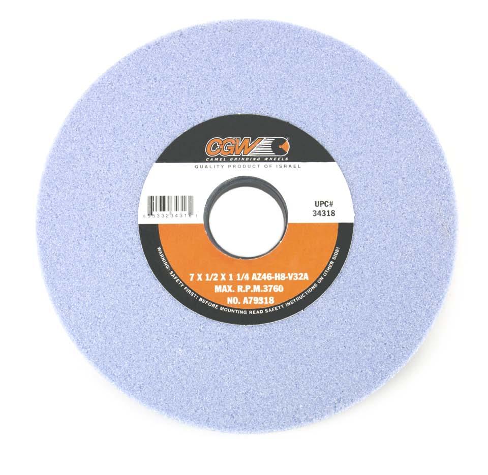 ACCESSORIES - GRINDING WHEELS 7 ALUMINUM OXIDE GRINDING WHEELS WAB (AZ) grinding wheels are a good choice for general purpose surface grinding of ferrous.