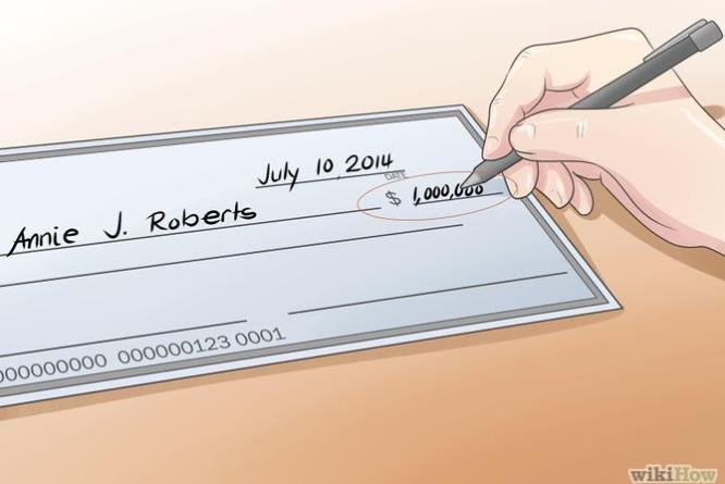 How to Write a Check Step #3 Write the amount of the check to the right of the dollar sign.