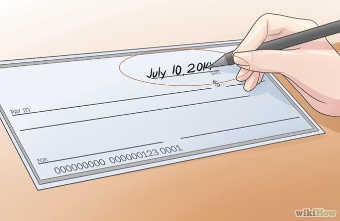 How to Write a Check Step #1 Write the date on the line in the upper right