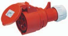 4 941 Solid rubber plug 230 V, industrial type for the toughest use, spacious design, with thermoplastic strain